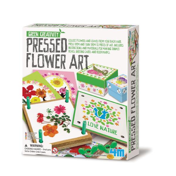 8504567 4M 00-04567 Aktivitetspakke, Pressed Flower Art 4M Green Creativity